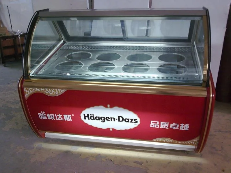 Gelato Display Showcase/Ice Cream Showcase Refrigerator for Supermarket