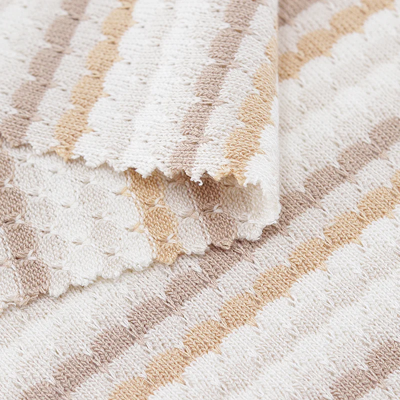 Настраиваемый полиэстер вискоза спандекс для платья Одежда Материал окрашенная пряжа жаккардовая ткань