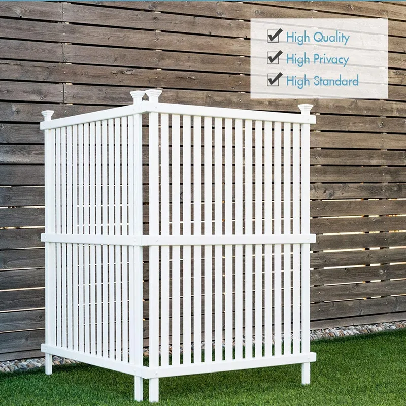 JIAHE легкая в установке портативная белая жесткая садовая ферма винил ПВХ полоса экрана забора