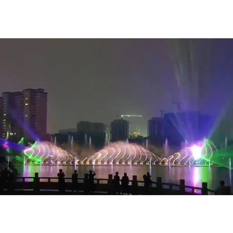Multimedia Controlled Water Fountain Pool Musical Dancing Swing Fountain Show Outdoor