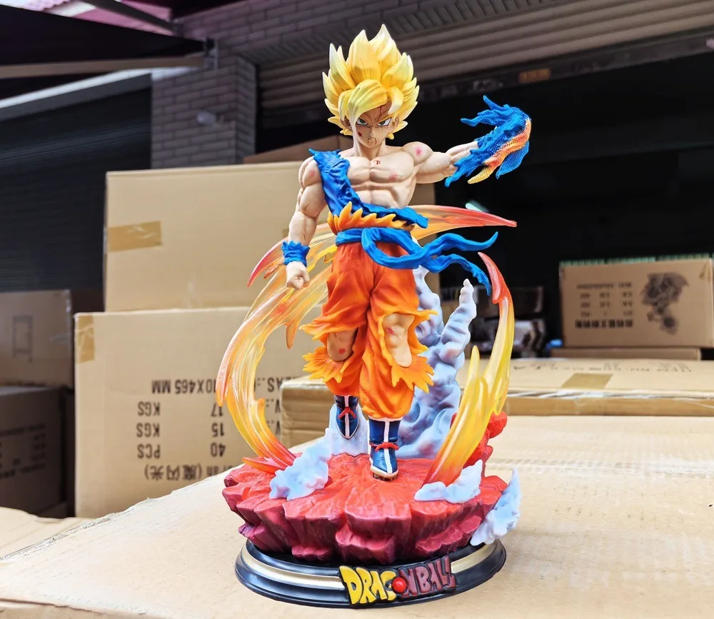27Cm Good Quality Dragoned Ball Goku Standing Anime Cartoon Model Toy Anime PVC Figure