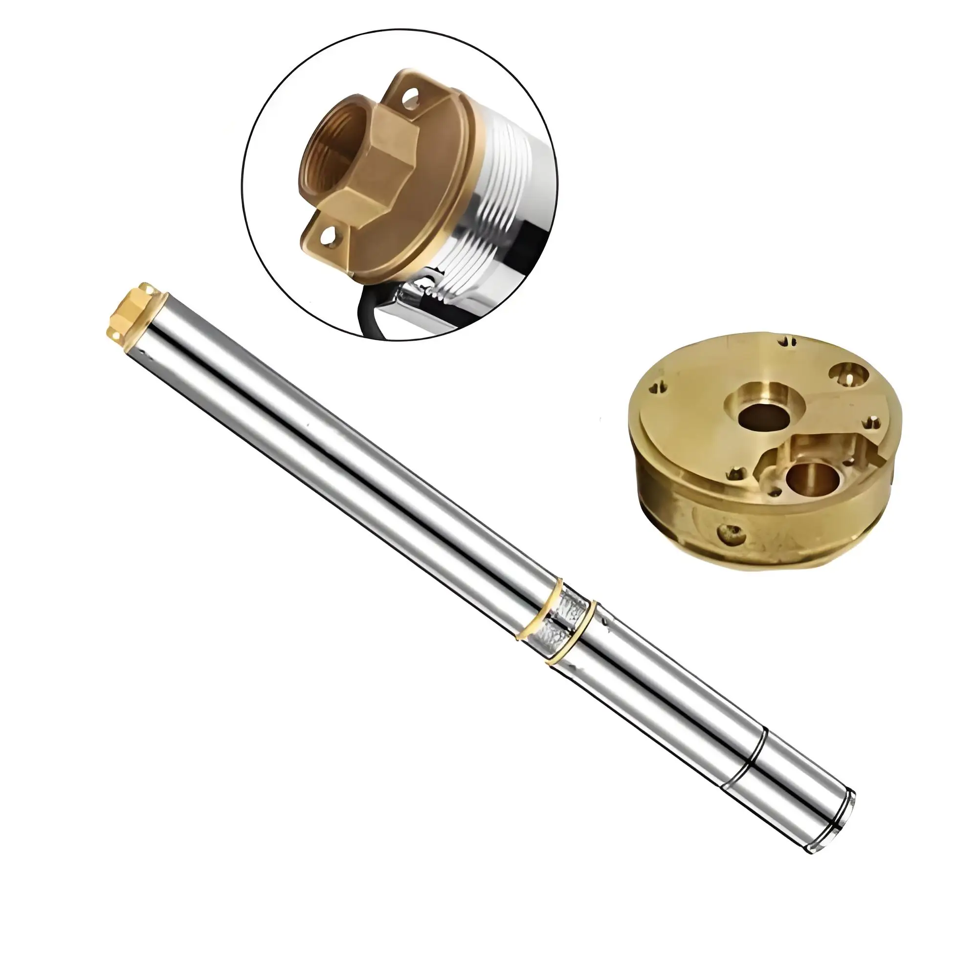 3inch High-Pressure 24V/48V DC Submersible Well Solar Water Pump for Irrigation in Agriculture Stainless Steel Solar Power Fuel
