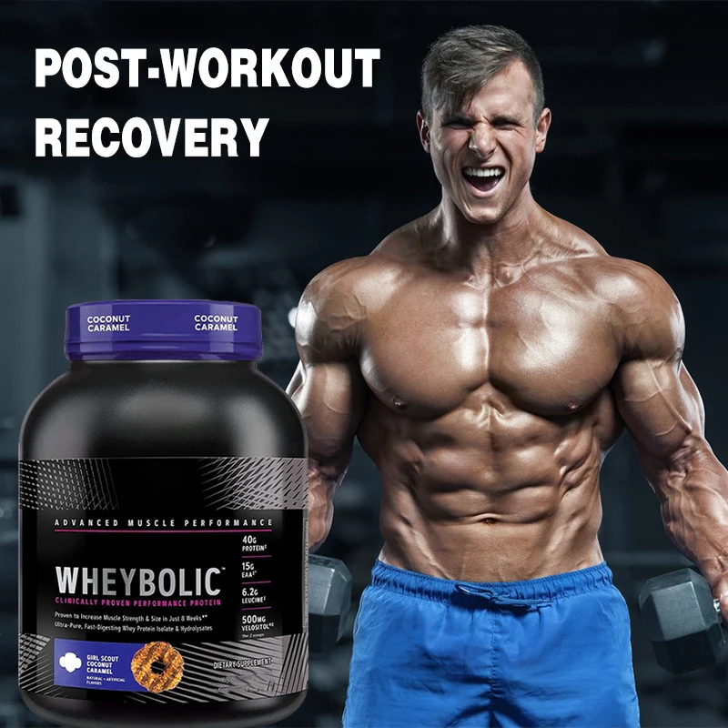 Custom Sports Supplements Serious Mass Coconut Caramel Flavor Vegan Whey Protein Powder