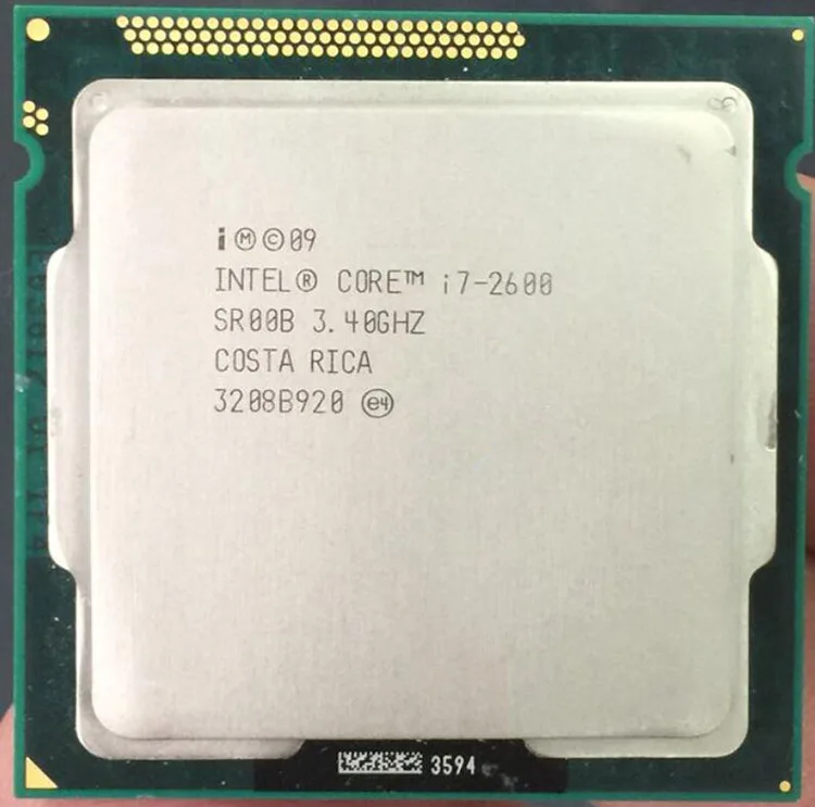 Четырехъядерный процессор 1155 pin 3 4 ГГц intel core i7 2600