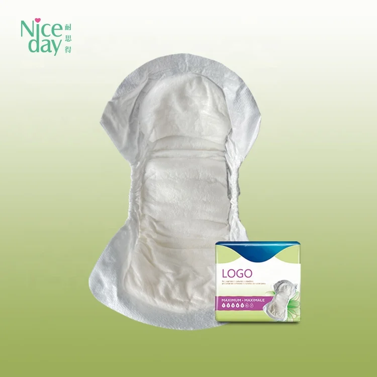 Latex Free adult lady soft breathable urinary incontinence pads Odor reducing urine pad