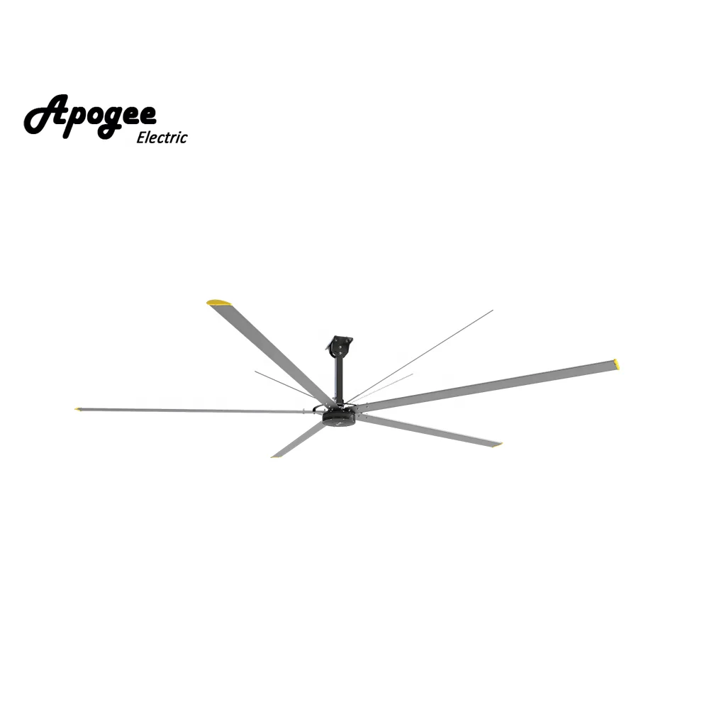 Shopping mall use 10ft  5 blades big industrial hvls ceiling fans with PMSM Motor