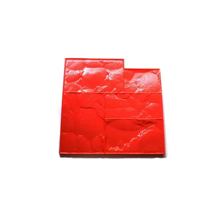 seamless rock pattern slat decorative concrete stamp mats mould