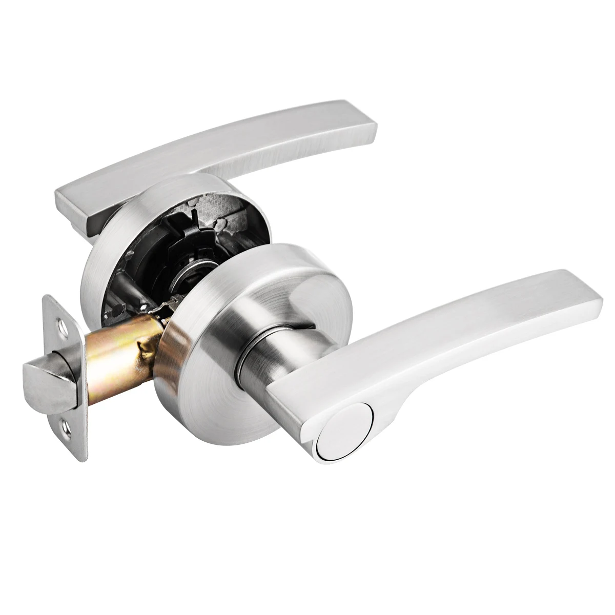 2023 Steel Zinc Alloy Bathroom Wood Door Security Mortise Hidden Door Handle Lock Set Door Lock Lock