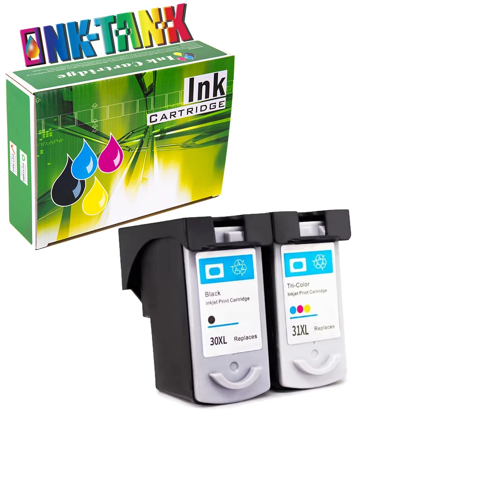 INK-TANK PG 30 CL 31 PG-31 CL-38 CL38 Premium Black Remanufactured Color Inkjet Ink Cartridge for Canon IP1900 Printer