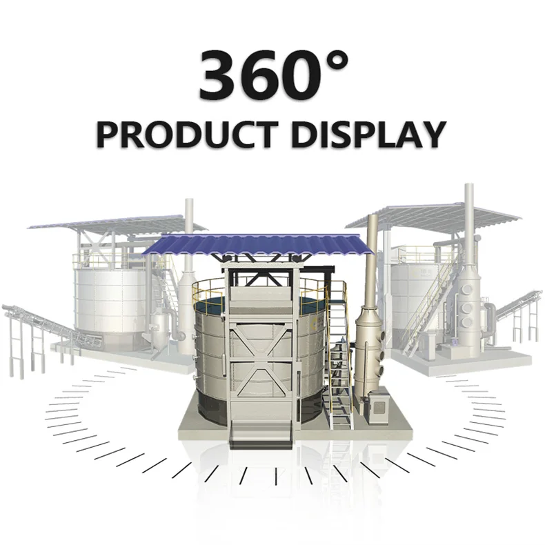 Машина для производства органических удобрений Bolong, Ферментационное оборудование, резервуар, машина для компостирования коровьего навоза