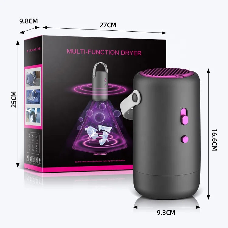 Logo customized hot air travel outdoor folding clothes dryer electric