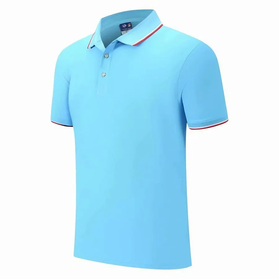 Wholesale Summer Short Sleeve Polo Shirt Customized  Blank Lapel Work Clothes T-shirt Work Clothes Cultural Advertising Shirt