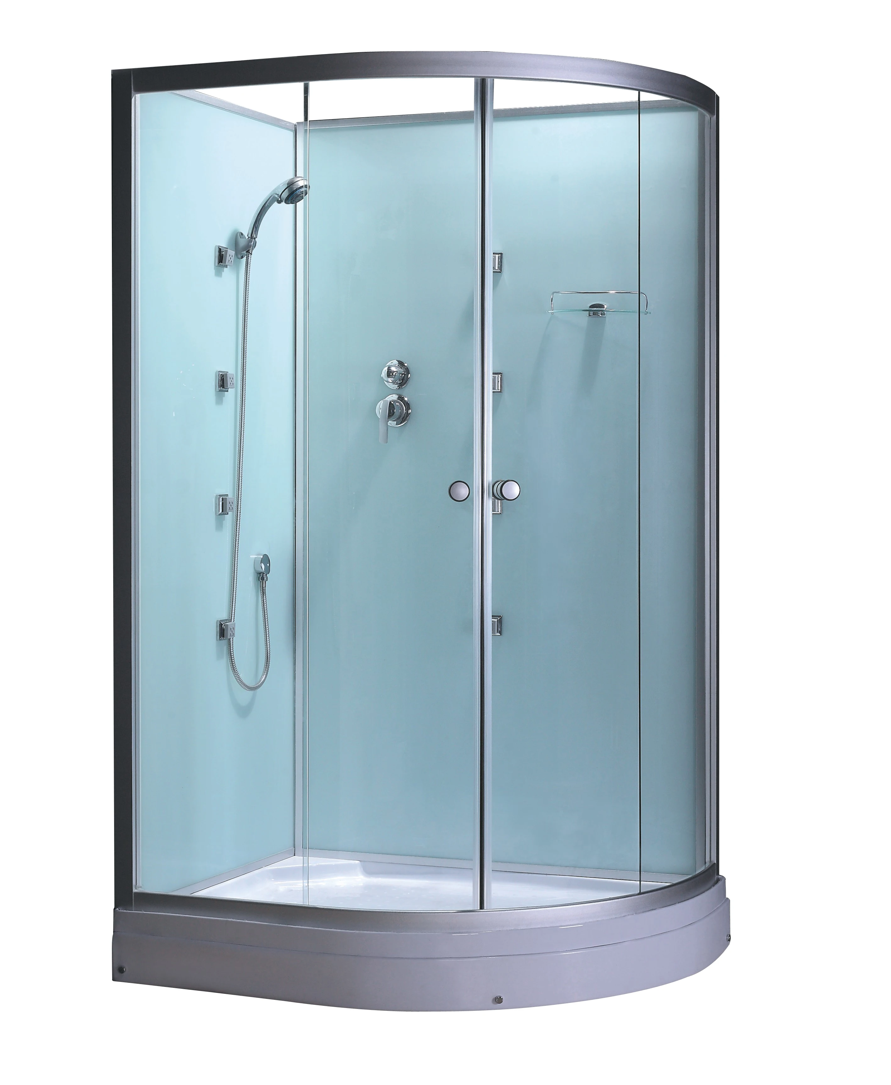 Simple Modern Fast Fit Prefab Customized size Glass thickness computer controlled steam shower room bath room