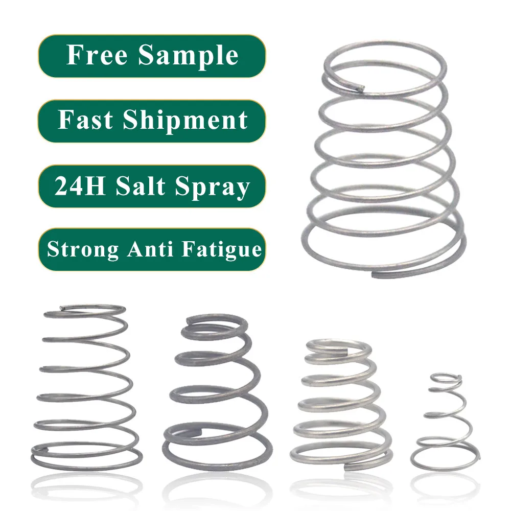 Custom Conical Spiral Spring Stainless Steel Tower Type Compression Spring