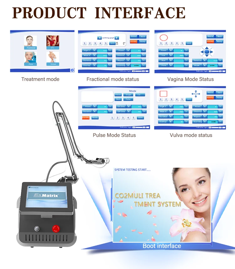 High Quality portable fractional co2 laser equipment co2 fractional laser device Factory price for beauty spa use