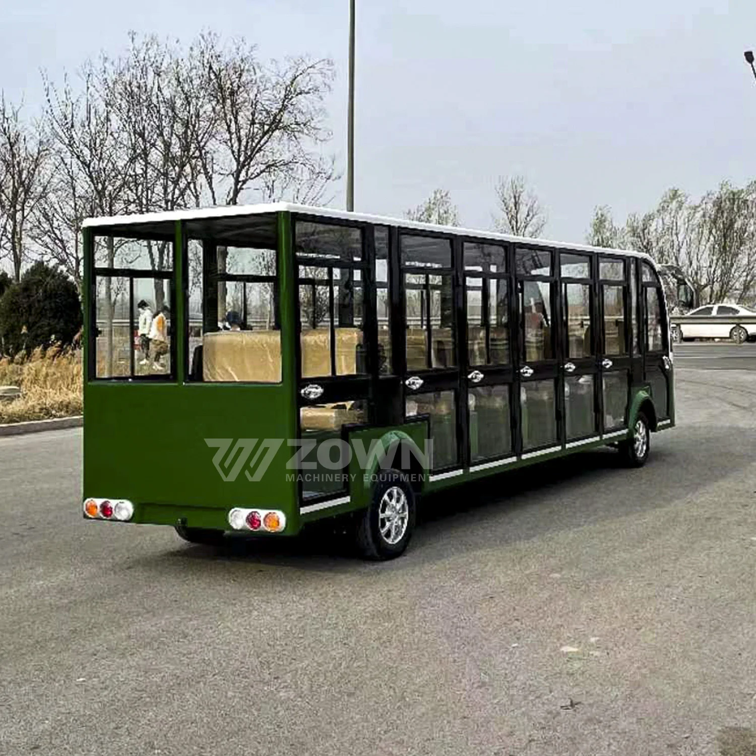 Best Selling 2024 Electric Bus Sightseeing 20 Seater Right Hand Drive Buses Luxury Tour Bus for Sale