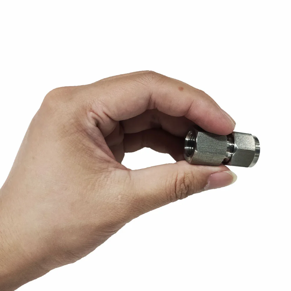 G BSP NPT Female Thread Double Ferrule Union Tube Connector SS316 Compression Tube Fitting