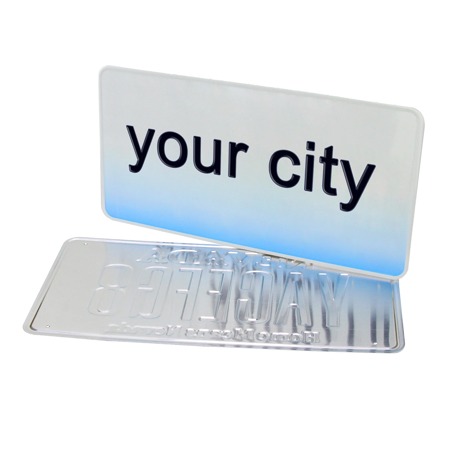 China Manufacturer International Car Number Plates Boat License Plate Number