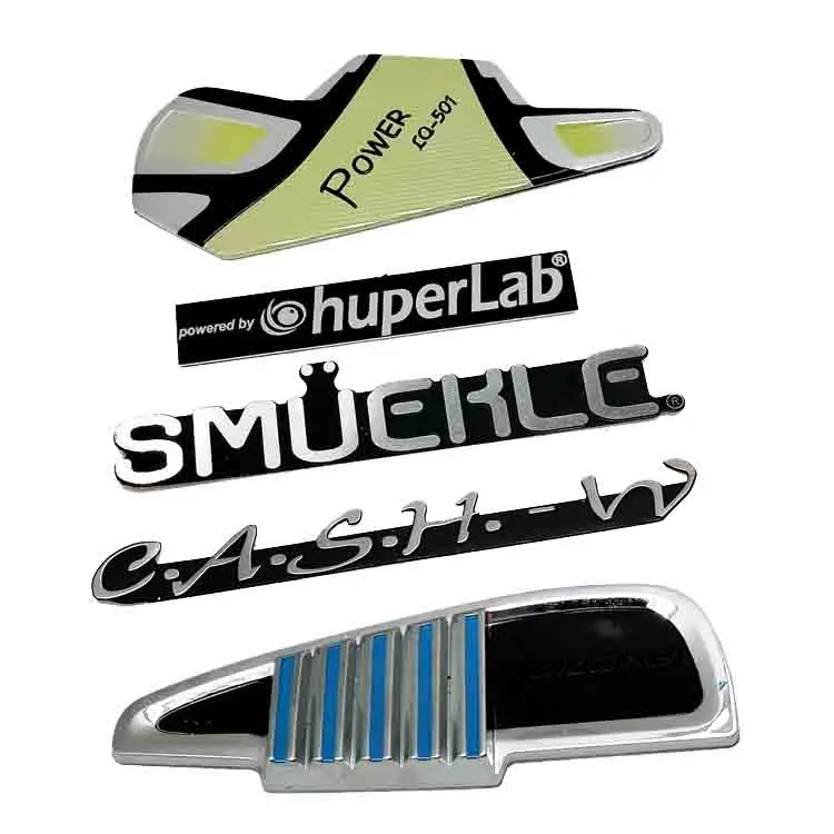 Metal nameplates with 3M adhesive sticker customized for electronic equipment