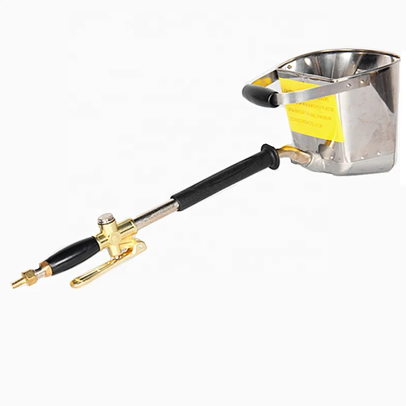 China Cement Spraying Hopper Plastering Sprayer Mortar Gun Cup Wall Power Air Parts Sales Support Bucket