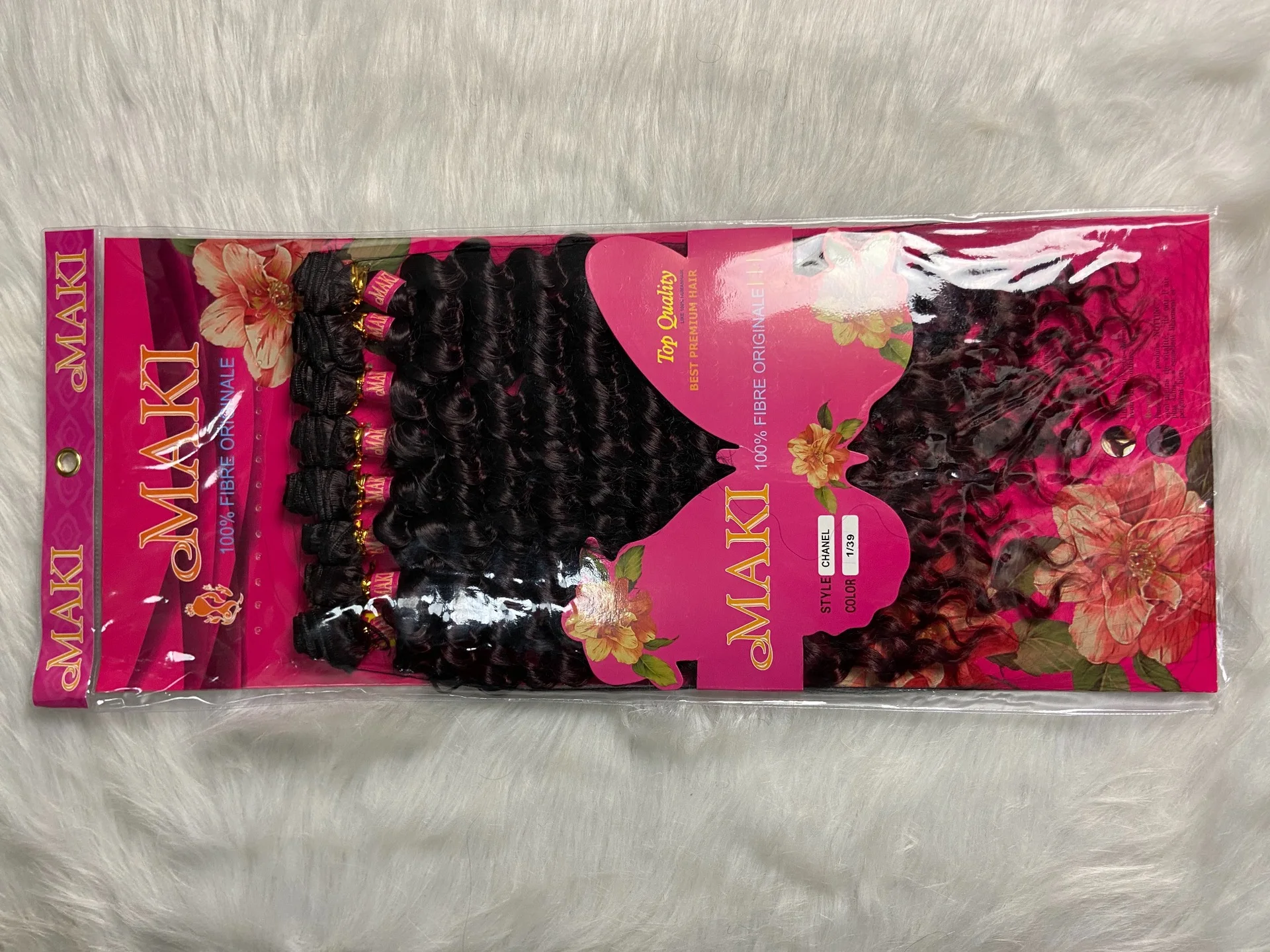 AIFANLIDE 20 X 8 inches 8 Bundles / Lot Ombre Synthetic Hair Extensions Deep Wave Fiber Hair Bundles