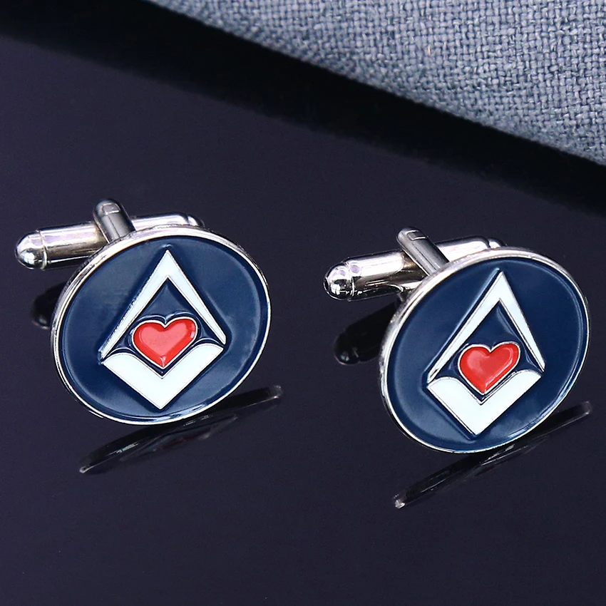 Cufflink manufacturer wholesale custom logo metal men cufflinks and tie clips set with box packaging
