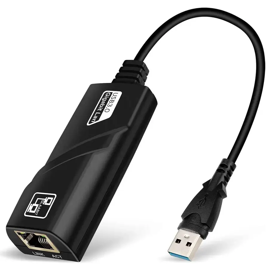 Portable Wired USB3.0 To Gigabit Ethernet RJ45 LAN (10/100/1000) Mbps Network Adapter Ethernet Network Card For PC Computer