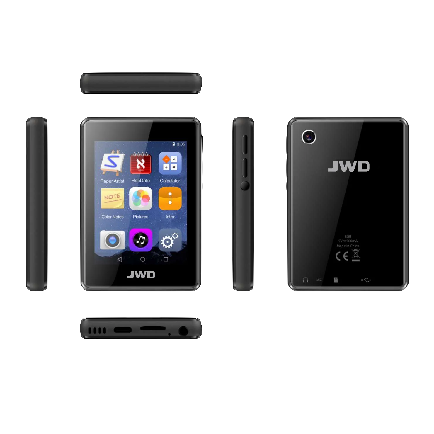 2.8Inch Touch Screen FM Radio Music HIFI MP3 MP4 Player Audio Recorder MP4 Film Video Support 128GB TF Card USB MP3 Player