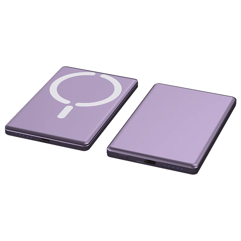 Professional 2025 Wireless Charger Power Bank 5000mAh Magnetic Portable Power Bank