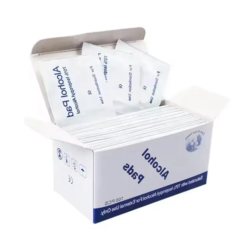 High quality nail art wet wipes disposable 75%Ethyl alcohol pads for disinfection use