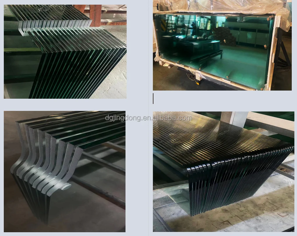 Top Quality vidrio templado big size glass door interior construction fence glass shelf