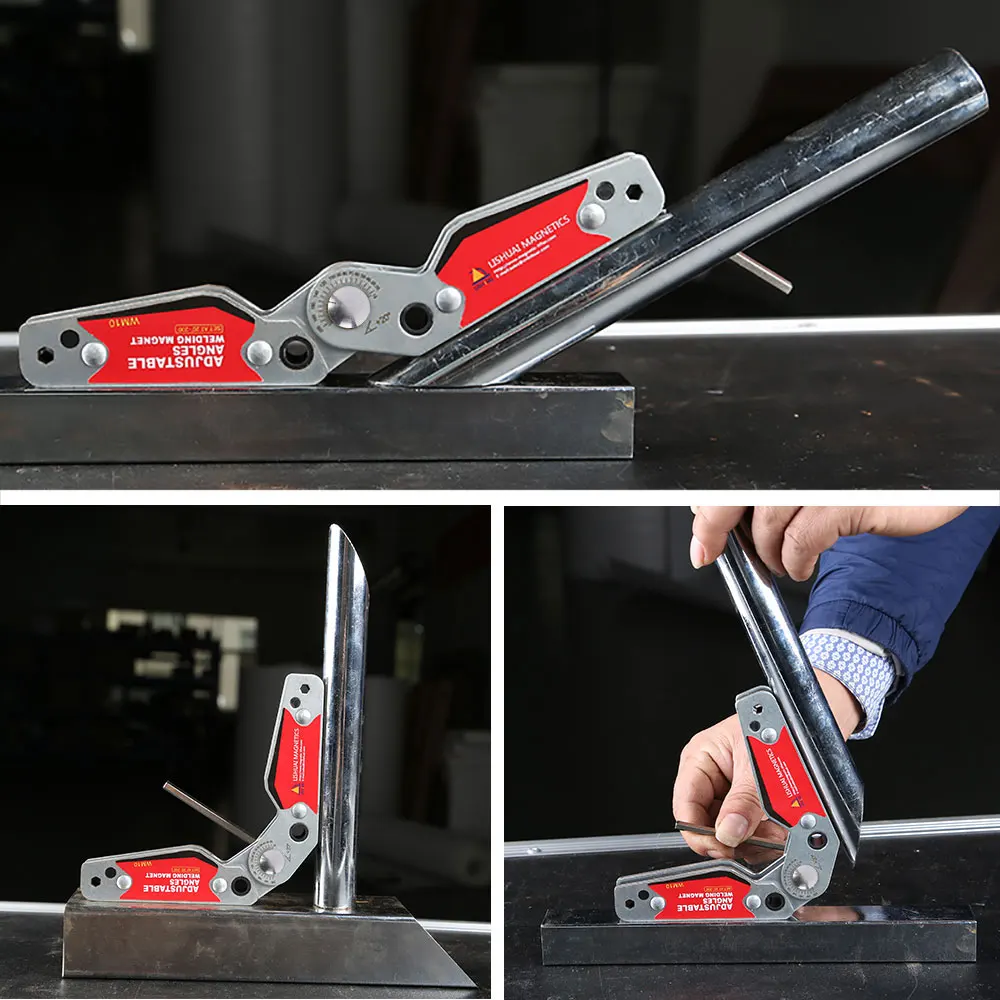  Large adjustable angles welding Magnet Holder Corner Angle Clamp Magnetic Welding