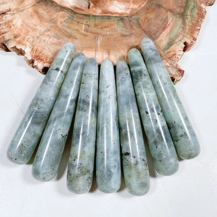 Most Powerful Healing Crystal Labradorite Smooth Massage Wand For Healing And Meditation