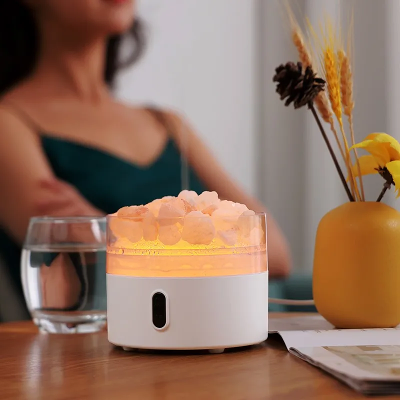 top fashion Hotel himalayan crystal salt lamp aroma diffuser