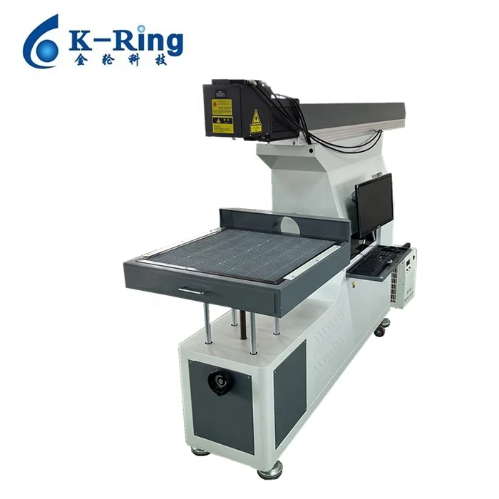3D dynamic focus CO2 Laser engraving  machine jeans wood leather paper cards large format Laser marking cutting machine