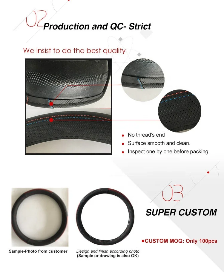 Made In China New Design Silicone Heated Car Leather Steering Wheel Cover