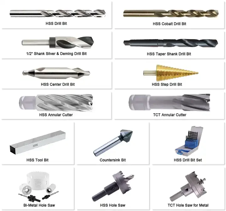DIN338 Fully Ground HSS Drill Bits with Three Flutes for Hard Metal, Hardened Stainless Steel and Cast Iron