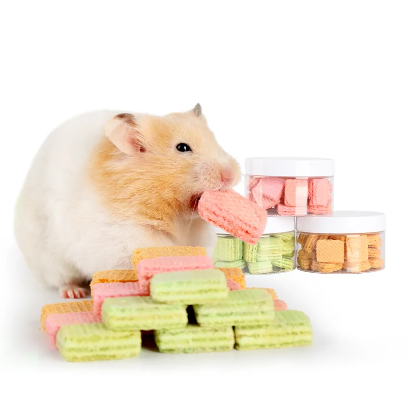 Manufacturer Wholesale Hamster Rabbit Guinea Pig Chinchilla Teething Snacks Small Animal Hamster Nutrition Food Biscuit Snack