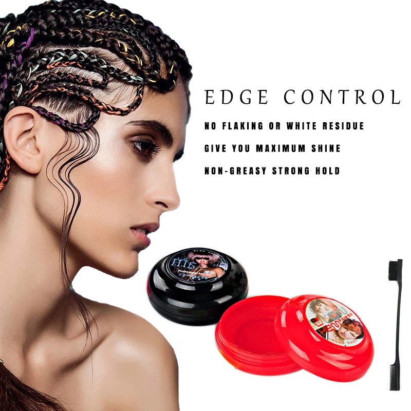 Custom Logo Shine 4C Edge Control Braid Hair Gel For Black Women