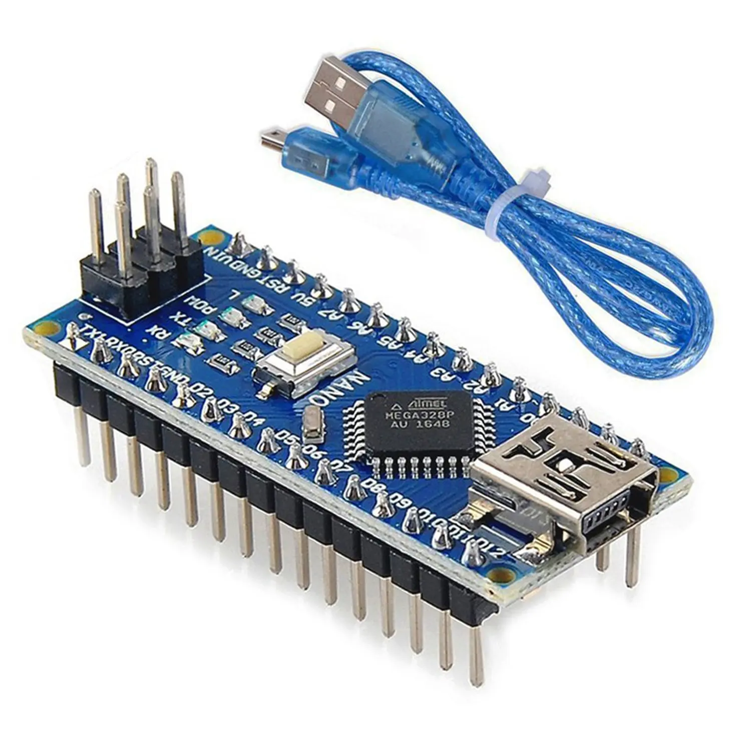 
XiaoR GEEK Factory Direct Nano V3.0 ATmega328P CH340 Chip Board with USB Cable for Arduino 