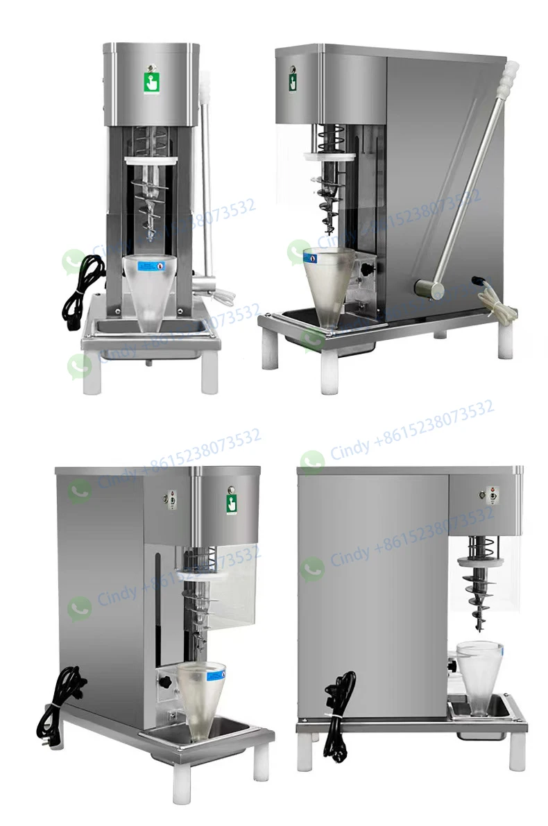 Swirl Real Fruit Ice Cream Blender Swirl Fruits Ice Cream Mixing Machine Stir Frozen Yogurt Ice Cream Mixer