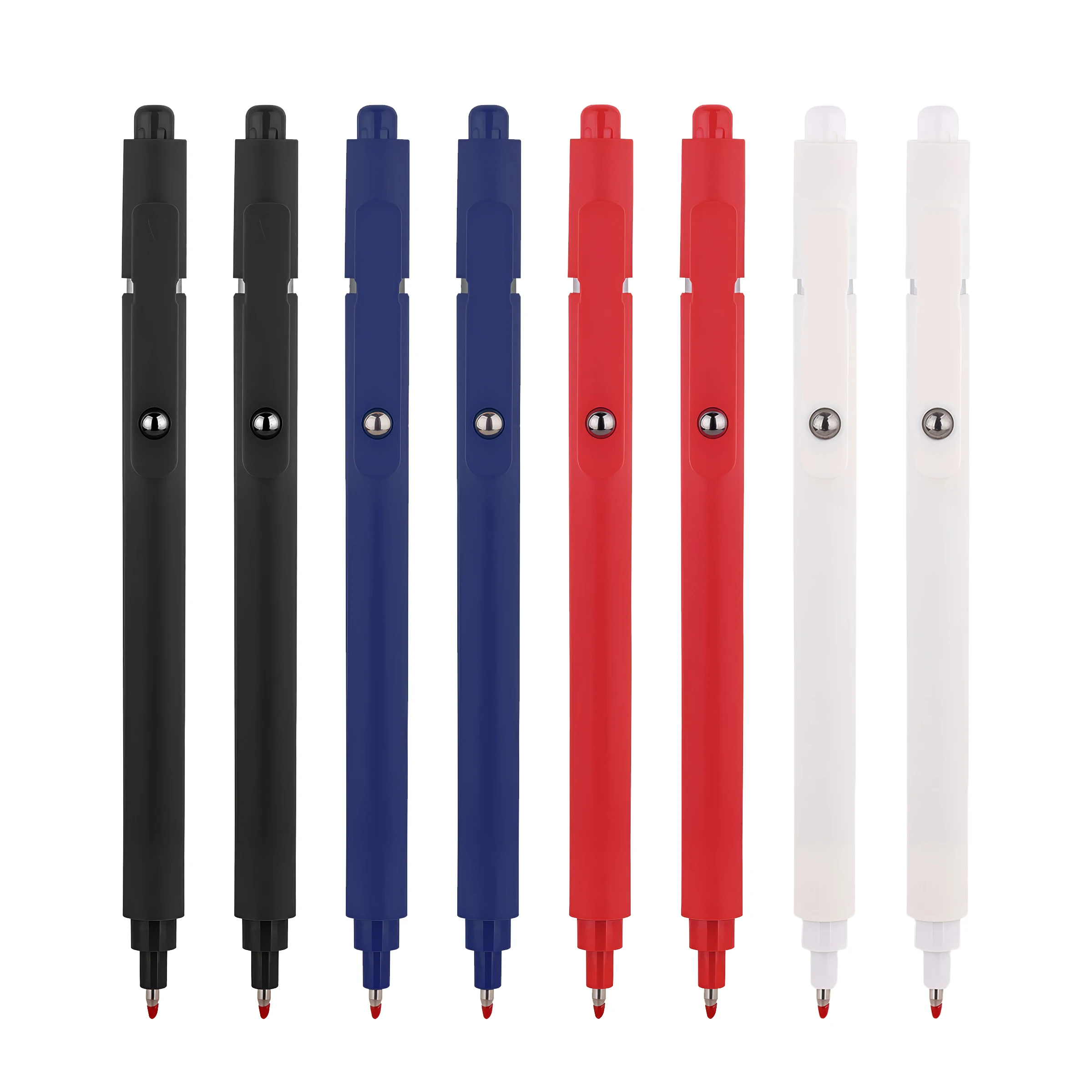Customized Logo Pens Soft Coated 0.7mm Gel Pens Silver Point Trim Click Push Marketing Promotional Gift Pens