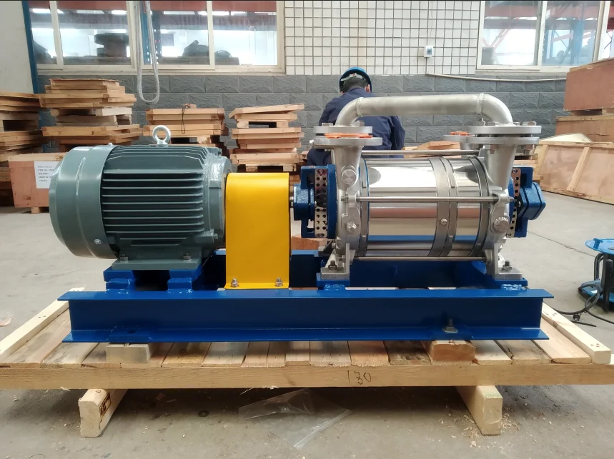 DLV180 ring vacuum pump liquid ring roots vacuum unit dual stage duplex stainless steel or titanium material water ring pump