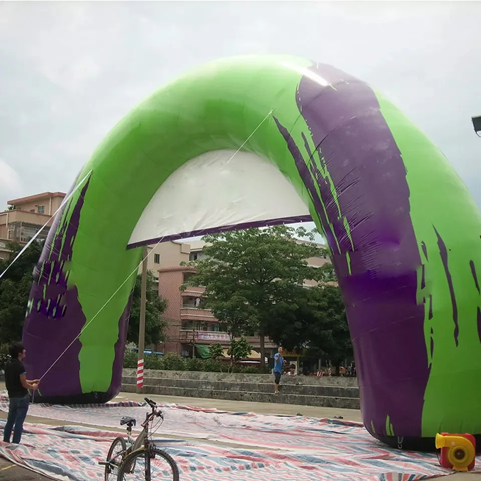 Custom inflatable race arch for advertising
