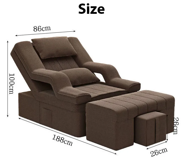 Modern Comfortable Sofa Nail Salon Luxury Manicure Massage Foot Spa Pedicure Chair