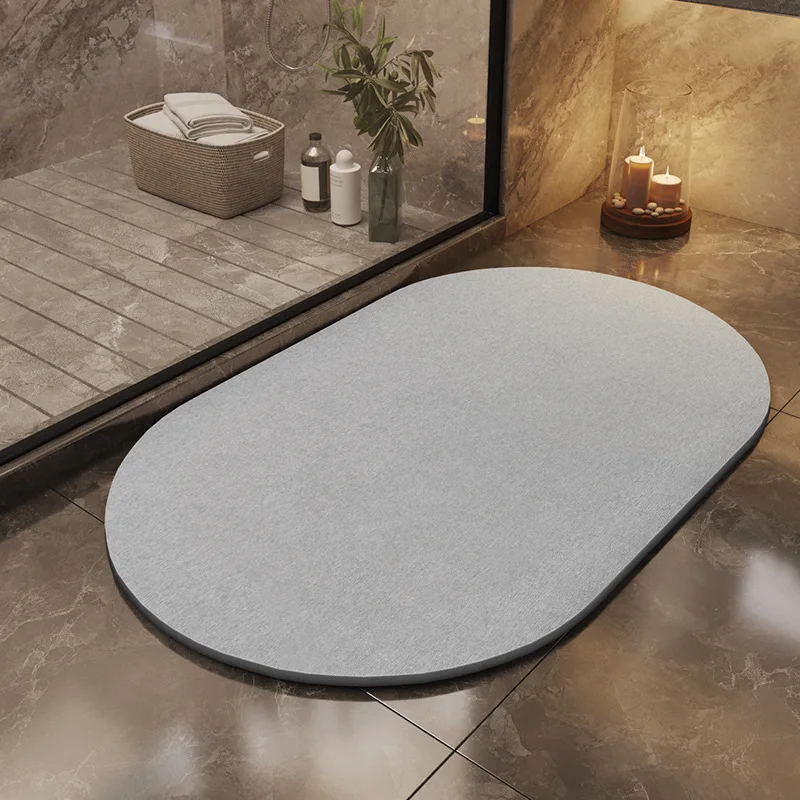 New hot sale bath mat diatom mud mat carpet absorbent home kitchen diatomaceous earth foot mat Hard floor oval