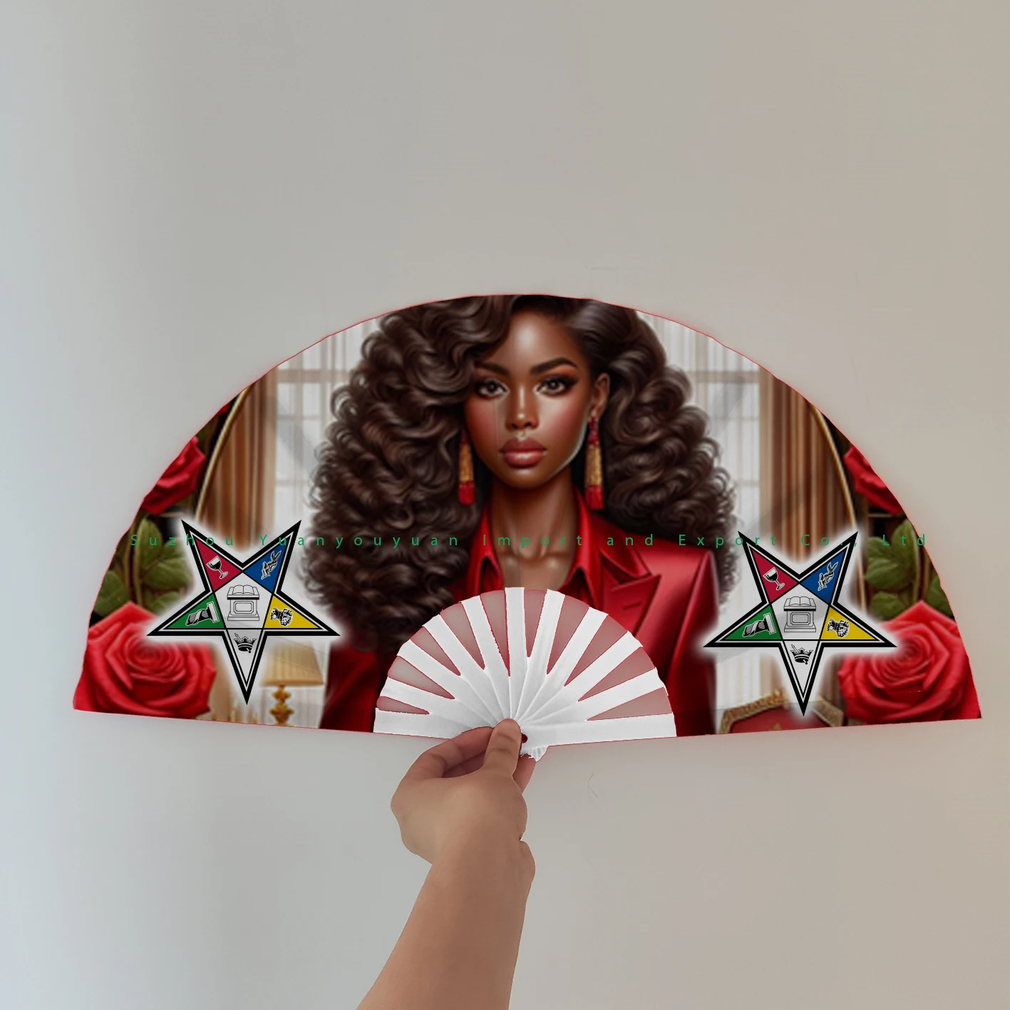 2024 new arrival Customized printing decoration   oes   Plastic hand fans