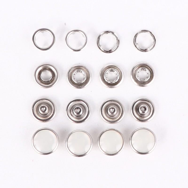 New Fashion High Quality Rhinestone Embellishments Custom Clothing Metal Snap Button
