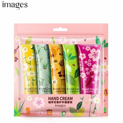 IMAGES Moisturizing Nourishing Anti Chapping Anti Aging Plant Flowers Winter Mini Hand Care Lotion Set 5pcs Hand Cream