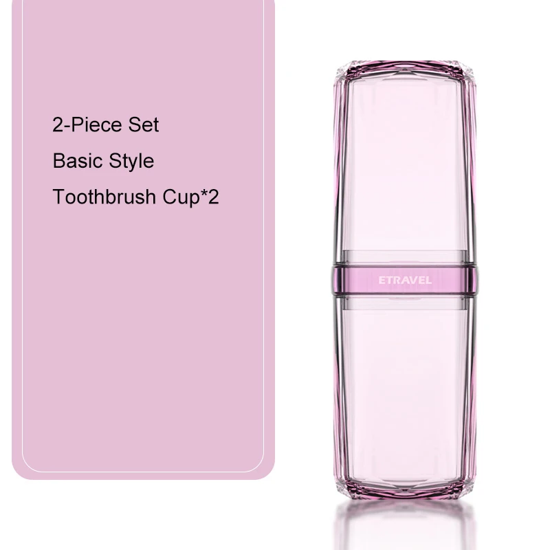 Transparent travel kit can carry toothbrush cup ABS material travel tooth mug